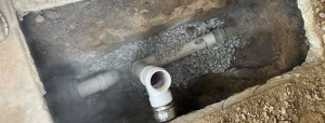 sewer repair job
