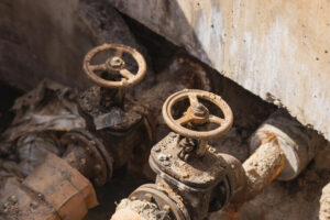 valves on larger commercial waste water system